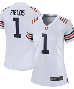 Womens Chicago Bears Justin Fields White 2021 Nfl Draft First Round Pick Alternate Classic Game Jersey Gift For Chicago Bears Fans - Robokeg