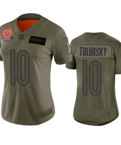 Womens Chicago Bears Mitchell Trubisky Camo 2019 Salute To Service Limited Jersey - Robokeg
