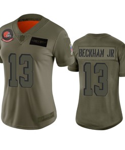 Womens Cleveland Browns Odell Beckham Jr Camo 2019 Salute To Service Limited Jersey - Robokeg