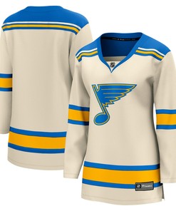 Women's Cream St. Louis Blues 2022 Winter Classic Breakaway Jersey Jersey - Robokeg
