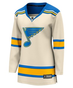 Women's Cream St. Louis Blues 2022 Winter Classic Breakaway Jersey Jersey - Robokeg