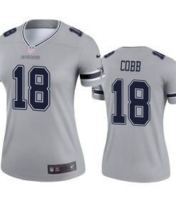 Womens Dallas Cowboys Randall Cobb Silver Inverted Legend Jersey - Robokeg
