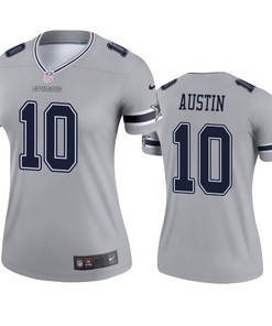 Womens Dallas Cowboys Tavon Austin Silver Inverted Legend Jersey - Robokeg