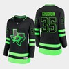 Women's Dallas Stars Anton Khudobin 35 Alternate Blackout Premier Breakaway Black Jersey - Robokeg