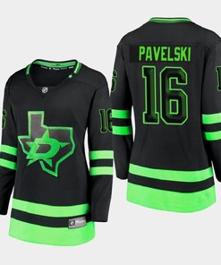 Women's Dallas Stars Joe Pavelski 16 Alternate Blackout Premier Breakaway Black Jersey - Robokeg