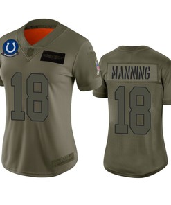 Womens Indianapolis Colts Peyton Manning Camo 2019 Salute To Service Limited Jersey - Robokeg