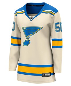 Women's Jordan Binnington Cream St. Louis Blues 2022 Winter Classic Breakaway Player Jersey Jersey - Robokeg