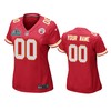 Womens Kansas City Chiefs Custom Red Super Bowl Liv Game Jersey - Robokeg