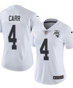 Womens Las Vegas Raiders White #4 Derek Carr 2020 Inaugural Season Vapor Untouchable Limited Stitched Jerseyrun Small - Robokeg