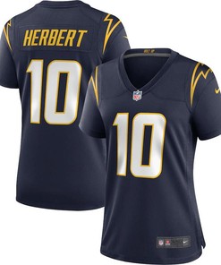 Womens Los Angeles Chargers #10 Justin Herbert Navy 2020 Stitched Jersey - Robokeg