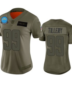 Womens Los Angeles Chargers Jerry Tillery Camo 2019 Salute To Service Limited Jersey - Robokeg