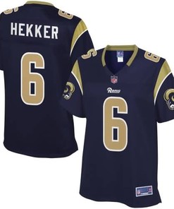 Womens Los Angeles Rams Johnny Hekker Nfl Pro Line Navy Team Color Jersey - Robokeg