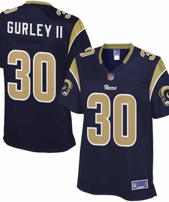 Womens Los Angeles Rams Todd Gurley Pro Line Navy Team Color Jersey - Robokeg