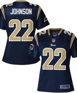 Womens Los Angeles Rams Trumaine Johnson Nfl Pro Line Navy Team Color Jersey - Robokeg