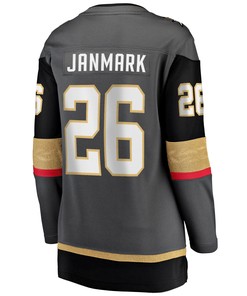 Women's Mattias Janmark Gray Vegas Golden Knights 2017/18 Home Breakaway Jersey Jersey - Robokeg