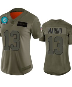 Womens Miami Dolphins Dan Marino Camo 2019 Salute To Service Limited Jersey - Robokeg