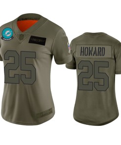 Womens Miami Dolphins Xavien Howard Camo 2019 Salute To Service Limited Jersey - Robokeg