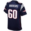Womens New England Patriots David Andrews Nfl Pro Line Navy Team Color Jersey - Robokeg