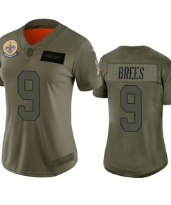 Womens New Orleans Saints Drew Brees Camo 2019 Salute To Service Limited Jersey - Robokeg