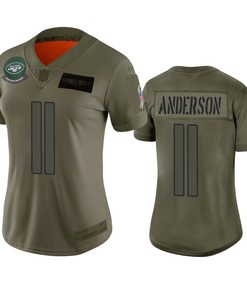 Womens New York Jets Robby Anderson Camo 2019 Salute To Service Limited Jersey - Robokeg