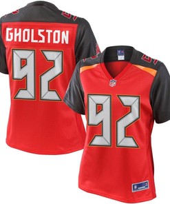 Womens Nfl Pro Line William Gholston Red Tampa Bay Buccaneers Jersey - Robokeg