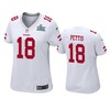 Womens San Francisco 49ers Dante Pettis White Super Bowl Liv Game Jersey - Robokeg