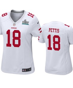 Womens San Francisco 49ers Dante Pettis White Super Bowl Liv Game Jersey - Robokeg