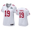 Womens San Francisco 49ers Deebo Samuel White Super Bowl Liv Game Jersey - Robokeg