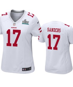 Womens San Francisco 49ers Emmanuel Sanders White Super Bowl Liv Game Jersey - Robokeg
