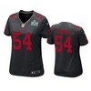 Womens San Francisco 49ers Fred Warner Black Super Bowl Liv Game Jersey - Robokeg
