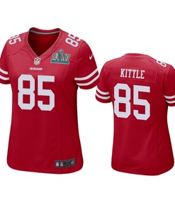 Womens San Francisco 49ers George Kittle Scarlet Super Bowl Liv Game Jersey - Robokeg