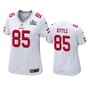 Womens San Francisco 49ers George Kittle White Super Bowl Liv Game Jersey - Robokeg