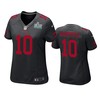 Womens San Francisco 49ers Jimmy Garoppolo Black Super Bowl Liv Game Jersey - Robokeg