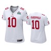 Womens San Francisco 49ers Jimmy Garoppolo White Super Bowl Liv Game Jersey - Robokeg