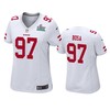 Womens San Francisco 49ers Nick Bosa White Super Bowl Liv Game Jersey - Robokeg