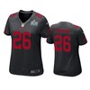 Womens San Francisco 49ers Tevin Coleman Black Super Bowl Liv Game Jersey - Robokeg