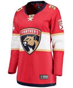 Women's Spencer Knight Red Florida Panthers 2017/18 Home Breakaway Jersey Jersey - Robokeg