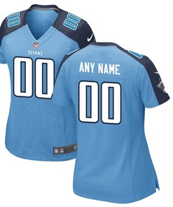 Womens Tennessee Titans Nike Light Blue Custom Alternate Jersey - Robokeg