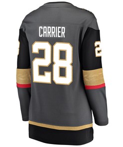 Women's William Carrier Black Vegas Golden Knights Breakaway Player Jersey Jersey - Robokeg