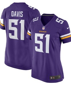 Wyatt Davis Minnesota Vikings Womens Game Jersey - Purple Nfl - Robokeg