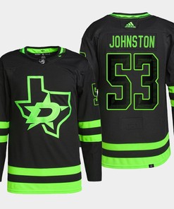 Wyatt Johnston 53 Dallas Stars Black Jersey Alternate - Robokeg