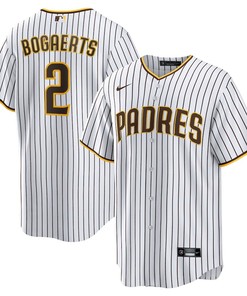 Xander Bogaerts 2 San Diego Padres Home Player Men Jersey - White/Brown - Robokeg