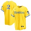 Xander Bogaerts Boston Red Sox 2021 City Connect Replica Player Jersey - Gold/light Blue Mlb - Robokeg