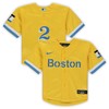 Xander Bogaerts Boston Red Sox Infant City Connect Script Replica Jersey - Gold Mlb - Robokeg