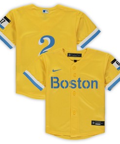 Xander Bogaerts Boston Red Sox Toddler City Connect Replica Player Jersey - Gold Mlb - Robokeg