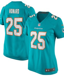 Xavien Howard Miami Dolphins Womens Game Jersey - Aqua Nfl - Robokeg