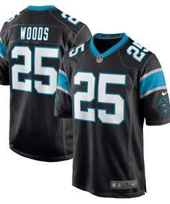 Xavier Woods Carolina Panthers Game Jersey - Black Nfl - Robokeg