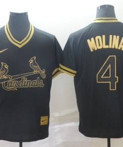 Yadier Molina #4 St Louis Cardinals 2020 Mlb Black Jersey - Robokeg