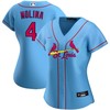 Yadier Molina #4 St Louis Cardinals 2020 Mlb Blue Womens Jersey - Robokeg