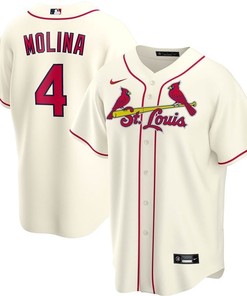 Yadier Molina #4 St Louis Cardinals 2020 Mlb White Jersey A1 - Robokeg
